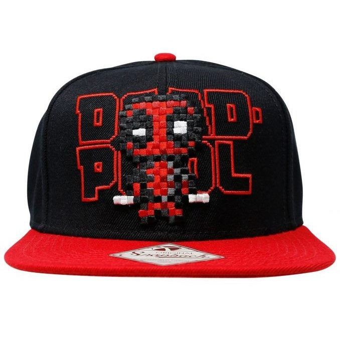 Bioworld Marvel Deadpool Pixelated 8 Bit Snapback Cap - Fugitive Toys