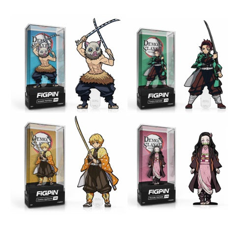 Demon Slayer: FiGPiN Enamel Pin Set of 4 - Fugitive Toys