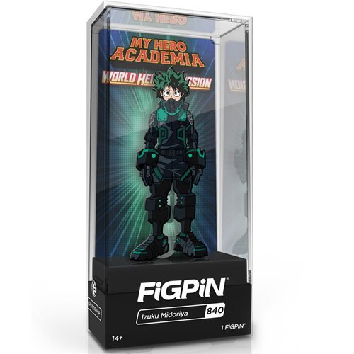 My Hero Academia World Heroes' Mission: FiGPiN Enamel Pin Izuku Midoriya [840] - Fugitive Toys