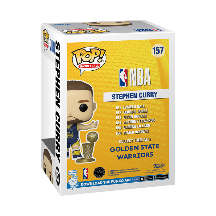 Funko Pop Basketball Golden States Warriors NBA Stephen Curry Pop! Trading  Card.