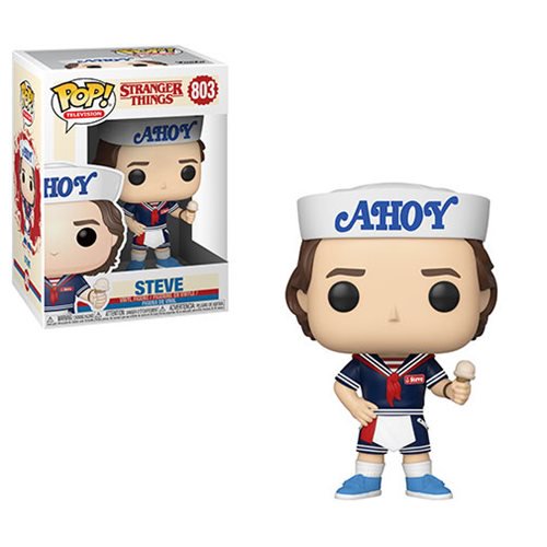 Stranger Things Pop! Vinyl Figure Steve with Hat and Ice Cream [803] - Fugitive Toys