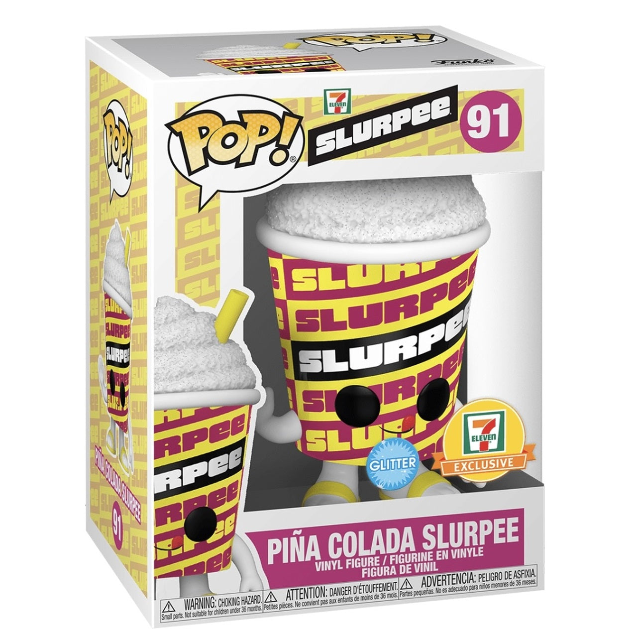 Ad Icons Pop! Vinyl Figure 7-11 Pina Colada Slurpee (Glitter) [91] - Fugitive Toys