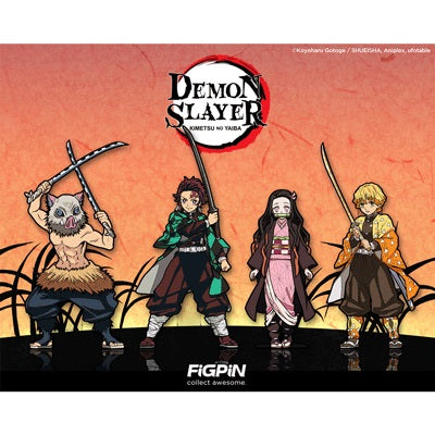 Demon Slayer: FiGPiN Enamel Pin Set of 4 - Fugitive Toys