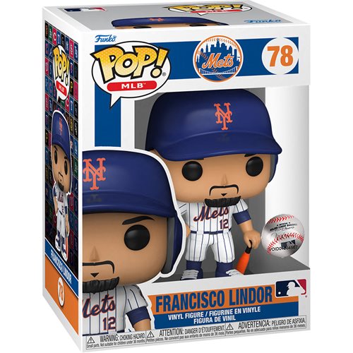 MLB Pop! Vinyl Figure Francisco Lindor (Home Jersey) [Mets] [78] - Fugitive Toys