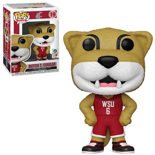 College Mascots Pop! Vinyl Figure Butch T Cougar (Washington State University) [19] - Fugitive Toys