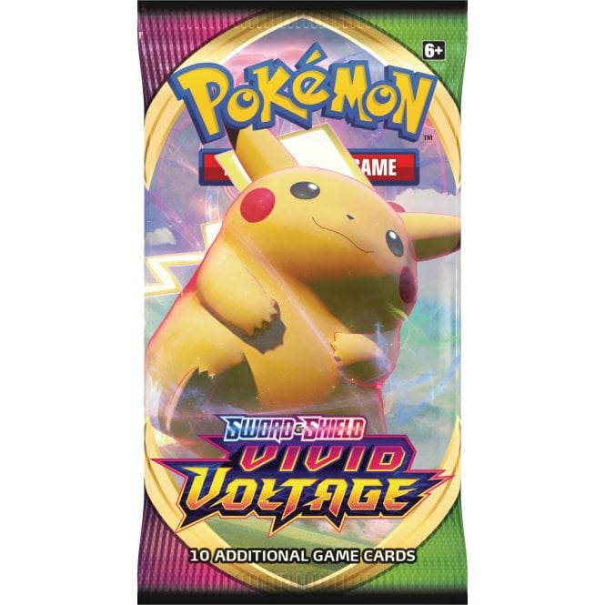 Pokemon Trading Card Game Sword & Shield Vivid Voltage Booster Pack - Fugitive Toys