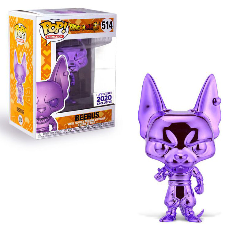 Dragon Ball Super Pop! Vinyl Figure Purple Chrome Beerus (Funimation) [514] - Fugitive Toys