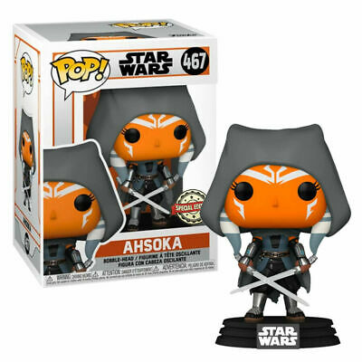 Star Wars Mandalorian Pop! Vinyl Figure Ahsoka with Light Sabers [467] - Fugitive Toys