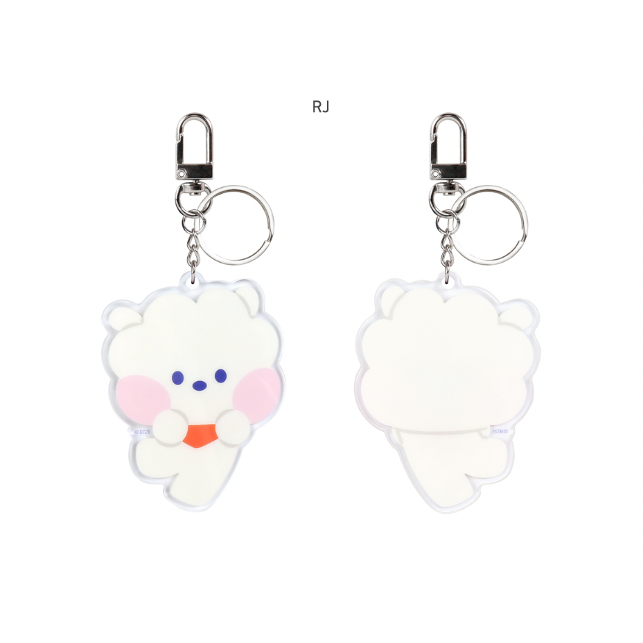 BT21 Big Acrylic Keyring RJ