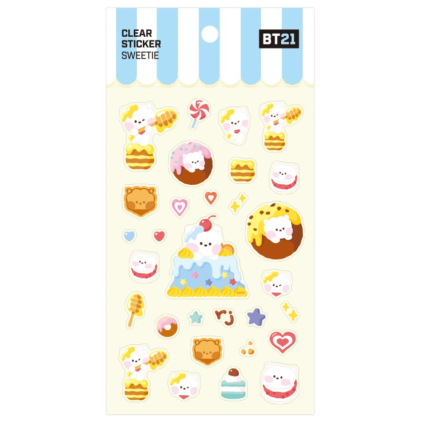 BT21 Sweetie Clear Sticker RJ