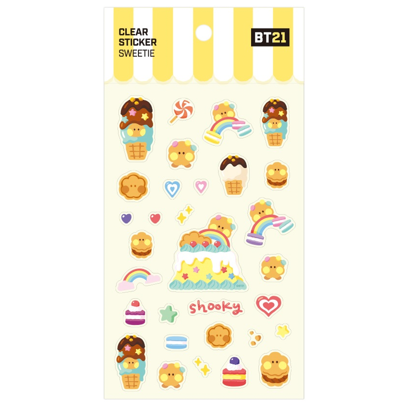 BT21 Sweetie Clear Sticker Shooky