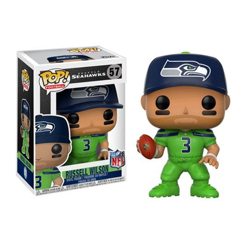 NFL Wave 4 Pop! Vinyl Figure Russell Wilson (Color Rush) [Seattle Seahawks] [57] - Fugitive Toys