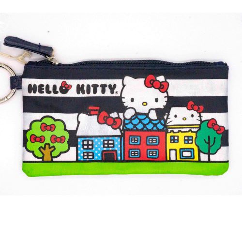 Loungefly x Hello Kitty Striped Houses Zippered Pouch - Fugitive Toys