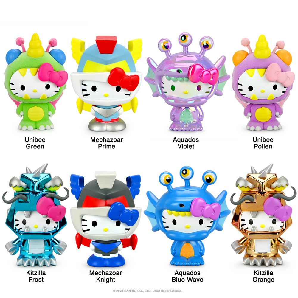 Kidrobot x Hello Kitty Kaiju Vinyl Mini Figure: Kitzilla Orange - Fugitive Toys