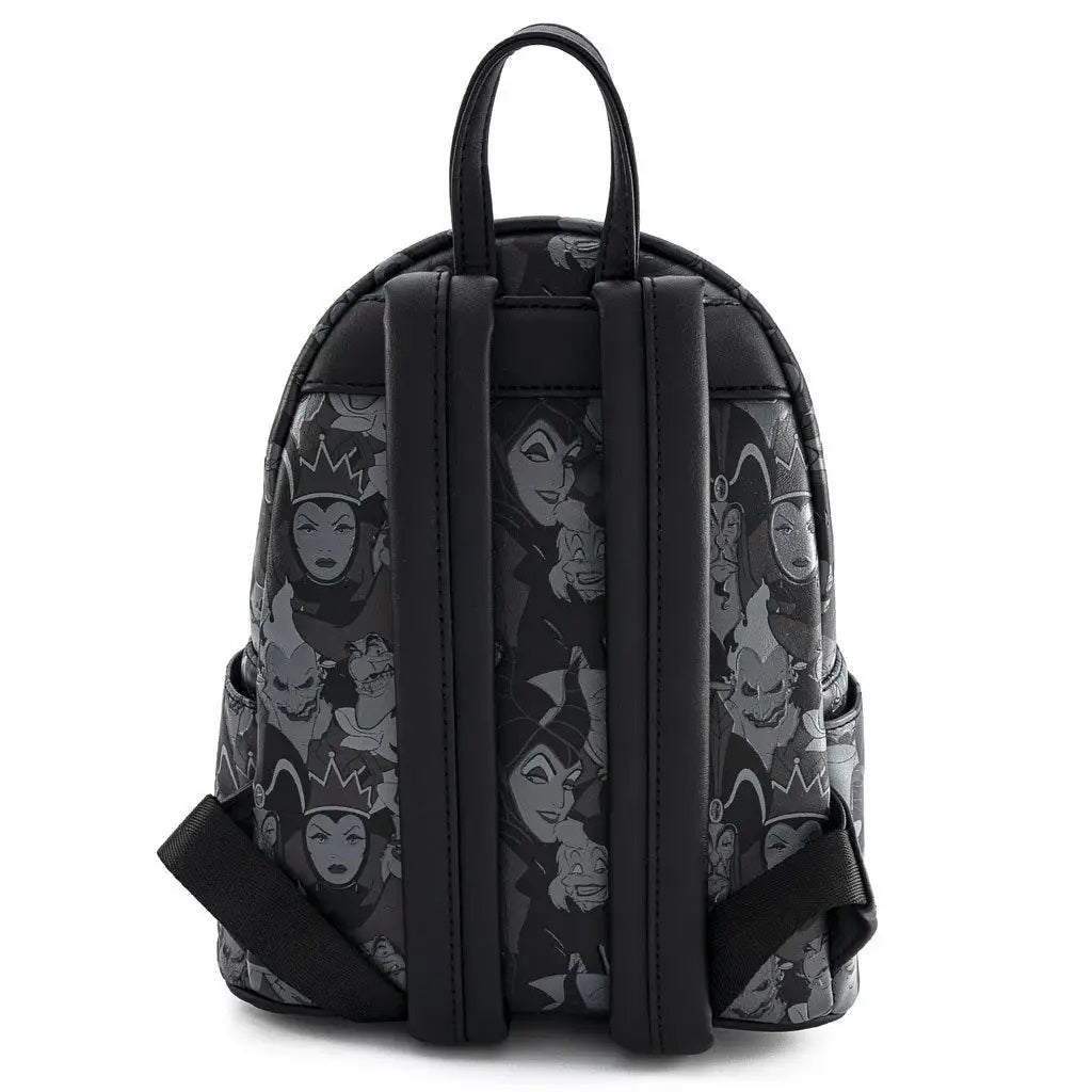 Loungefly x Disney Villains Debossed All Over Print Mini Backpack - Fugitive Toys