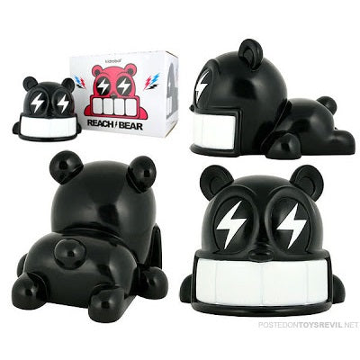 Kidrobot x Reach Bear - Super Glossy Black - Fugitive Toys