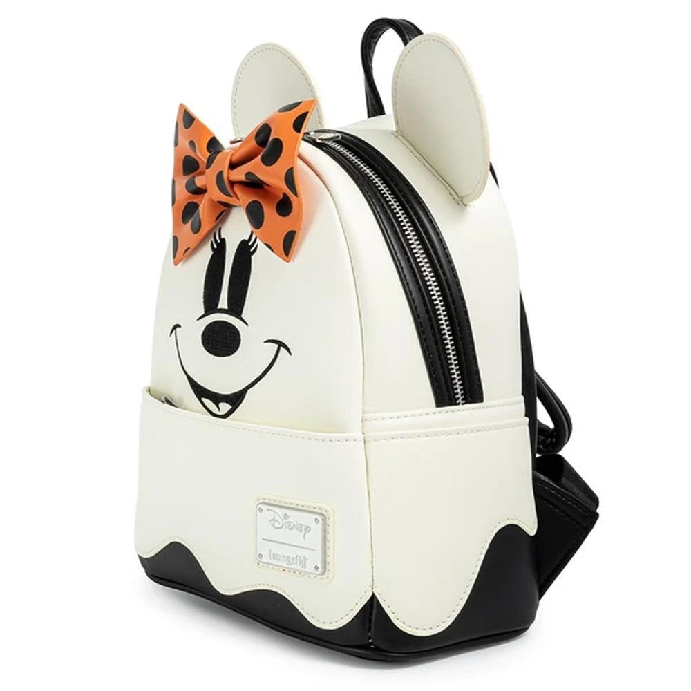 Loungefly x Disney Ghost Minnie Glow in the Dark Cosplay Mini Back Pack - Fugitive Toys