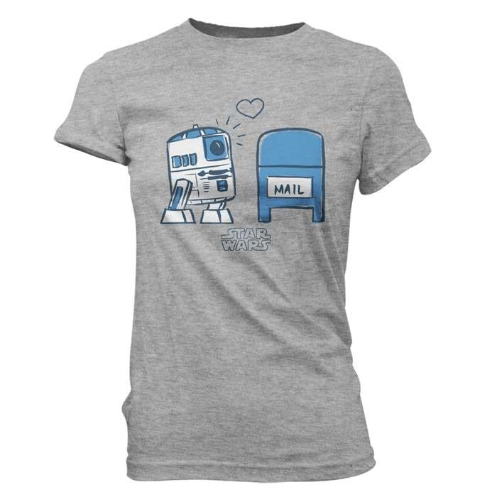 Pop! Tees Super Cute Star Wars R2D2 In Love (Women's Large) - Fugitive Toys