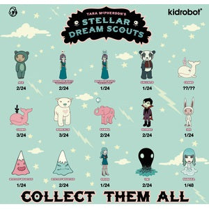 Kidrobot x Tara McPherson Stellar Dream Scouts Vinyl Mini Figure: (1 Blind Box) - Fugitive Toys