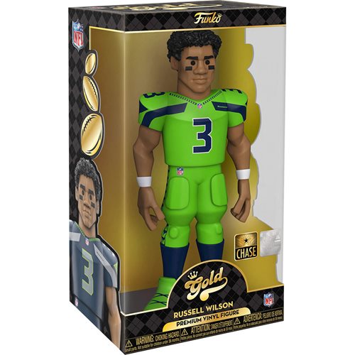 Funko Vinyl 12-Inch Gold Premium Figure: Seahawks Russell Wilson (Chase) - Fugitive Toys