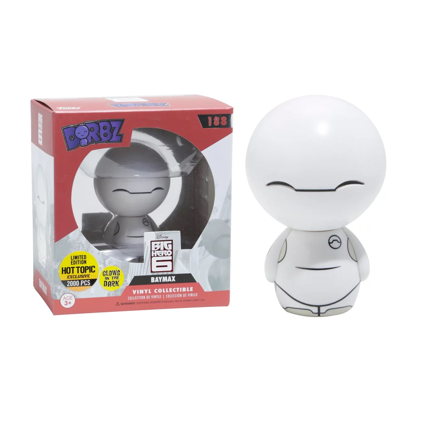 Dorbz Disney Big Hero 6: Baymax Glow In The Dark [188] - Fugitive Toys