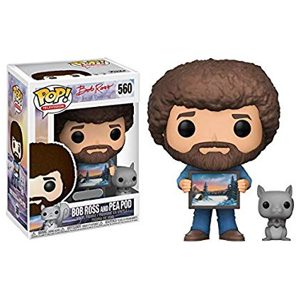 Bob Ross Pop! Vinyl Figures Bob Ross with Pea Pod [560] - Fugitive Toys