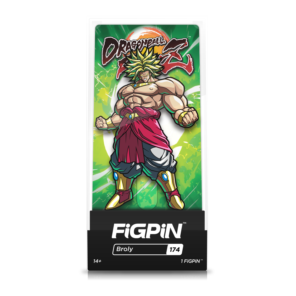 Dragon Ball FighterZ: FiGPiN Enamel Pin Broly [174] - Fugitive Toys