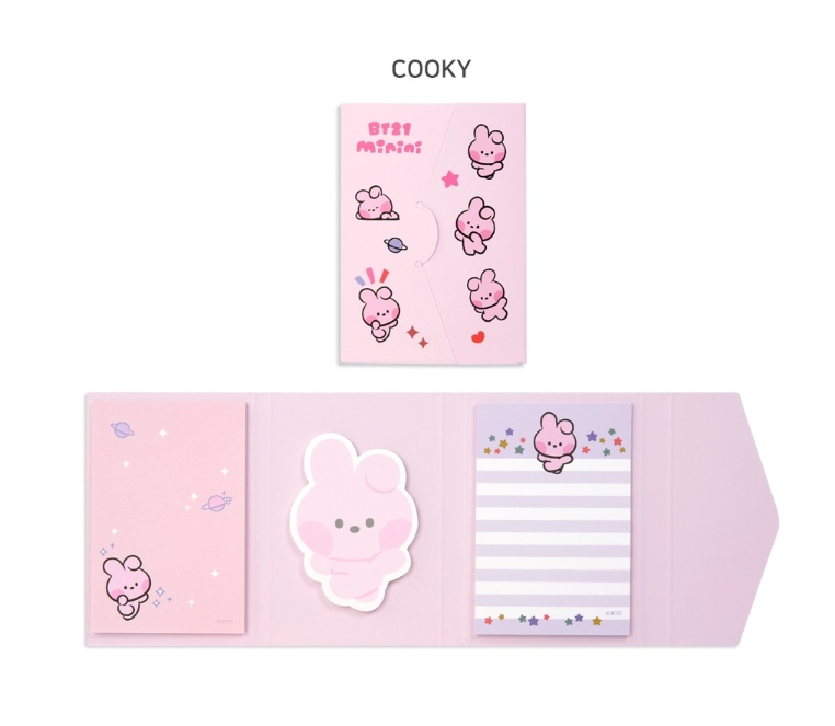 BT21 Minini Sticky Memo Note Pad - Cooky - Fugitive Toys