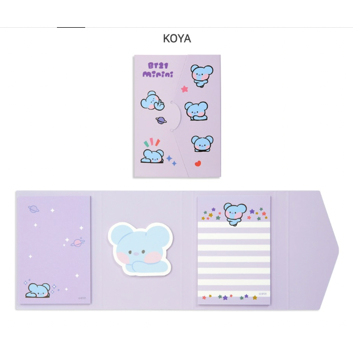 BT21 Minini Sticky Memo Note Pad - Koya - Fugitive Toys