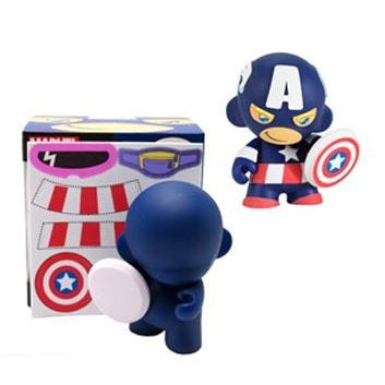 Marvel x Kidrobot Mini Munny 4-Inch: Captain America - Fugitive Toys