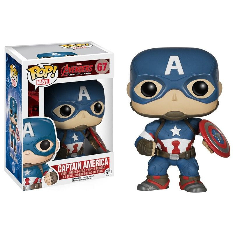 Marvel Avengers: Age of Ultron Pop! Vinyl Bobblehead Captain America [67] - Fugitive Toys