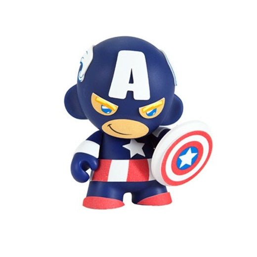 Marvel x Kidrobot Mini Munny 4-Inch: Captain America - Fugitive Toys