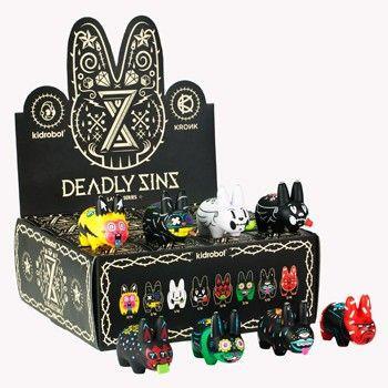 Kidrobot 8 Deadly Sins Labbit Mini Series (Case of 16) - Fugitive Toys