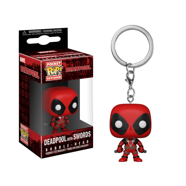 Deadpool Pocket Pop! Keychain Deadpool with Swords - Fugitive Toys