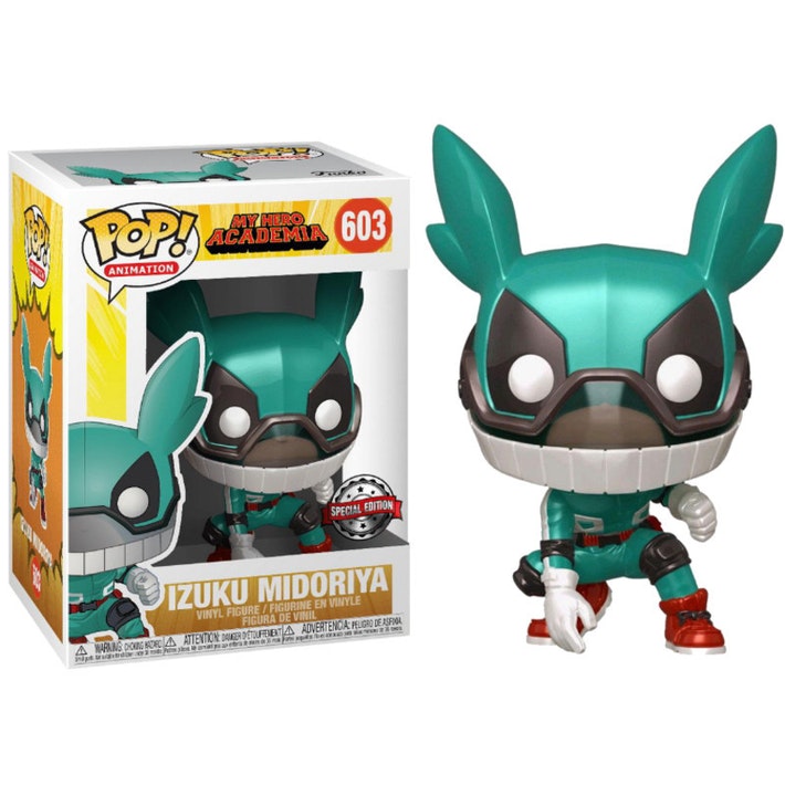 My Hero Academia Pop! Vinyl Figure Izuku Midoriya Deku w/Helmut (Metallic) [603] - Fugitive Toys