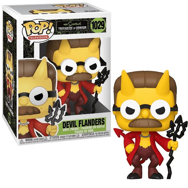 The Simpsons Treehouse of Horror Pop! Vinyl Figure Devil Flanders [1029] - Fugitive Toys