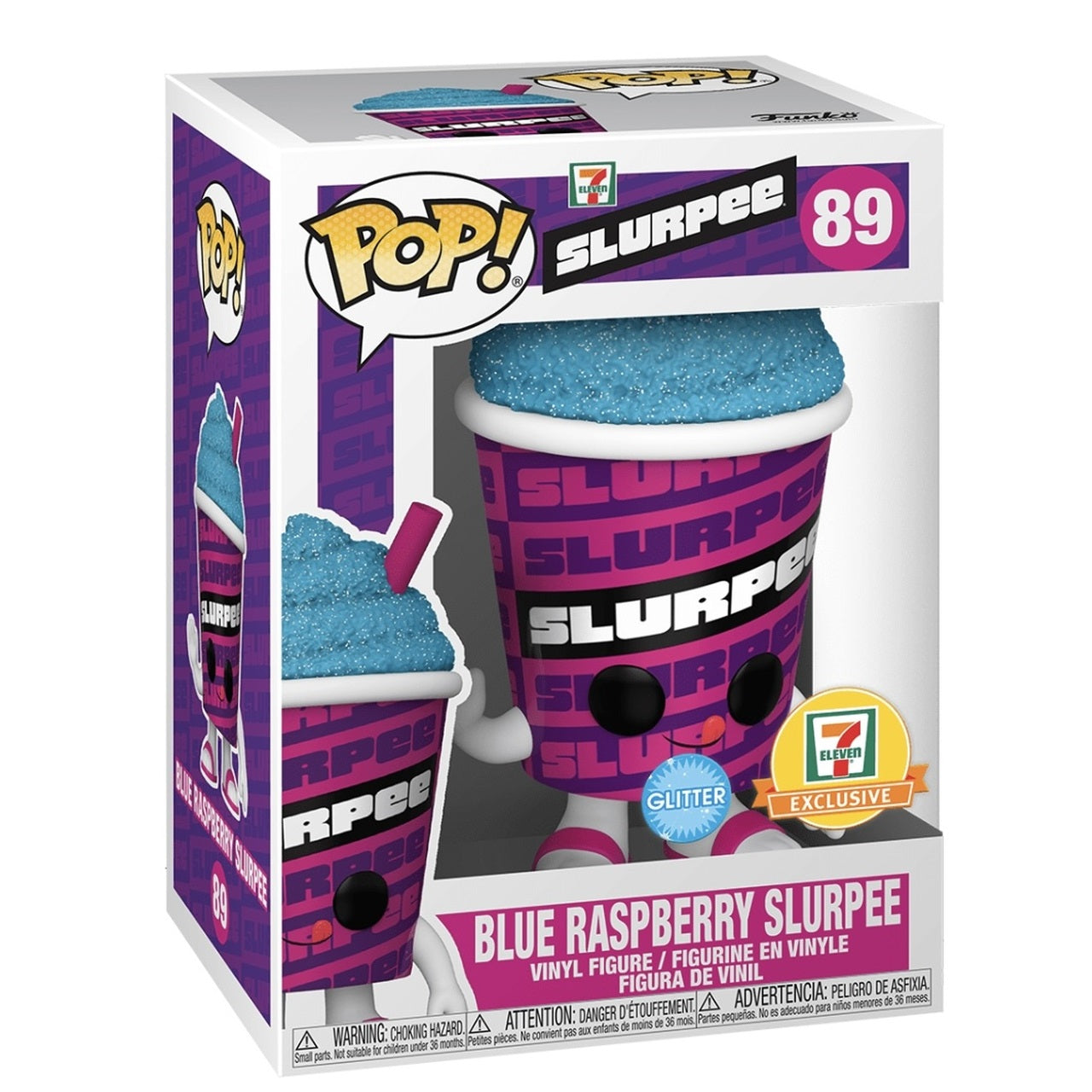 Ad Icons Pop! Vinyl Figure 7-11 Blue Raspberry Slurpee (Glitter) [89] - Fugitive Toys