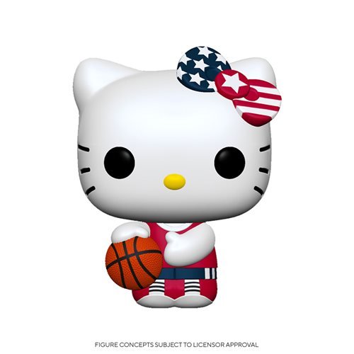 Sanrio Hello Kitty x Team USA Pop! Vinyl Figure Hello Kitty (Basketball) [33] - Fugitive Toys