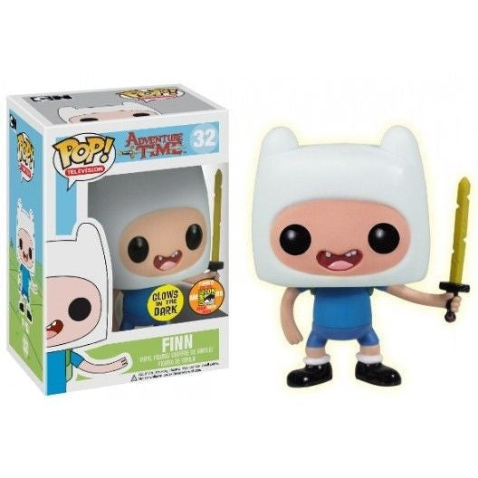 Adventure Time Pop! Vinyl Figure Glow Finn w/ Sword [SDCC 2013 Exclusive] [32] - Fugitive Toys