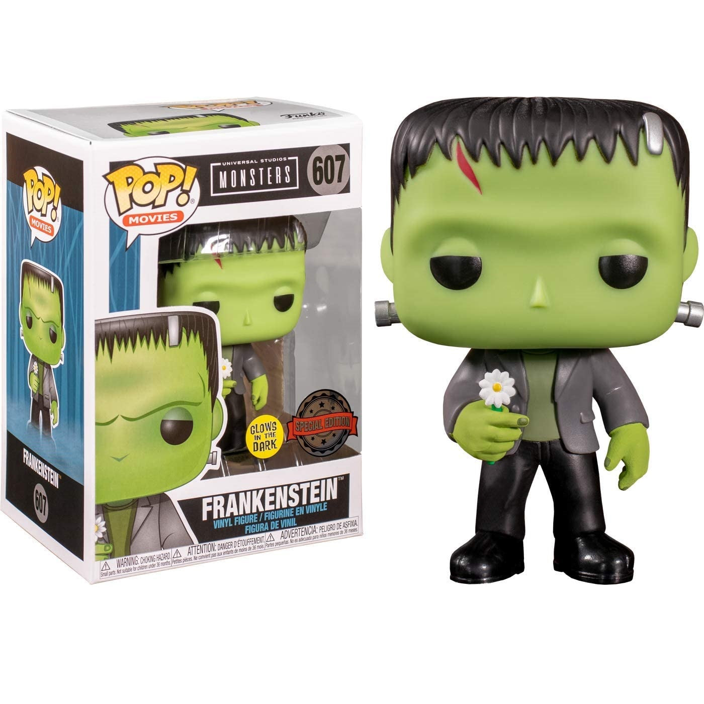 Universal Monsters Pop! Vinyl Figure Frankenstein with Flower (Glow in the Dark) [607] - Fugitive Toys