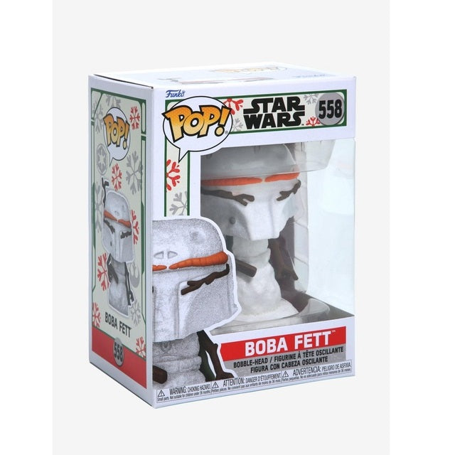 Star Wars Pop! Vinyl Figure Holiday Boba Fett Snowman [558] - Fugitive Toys