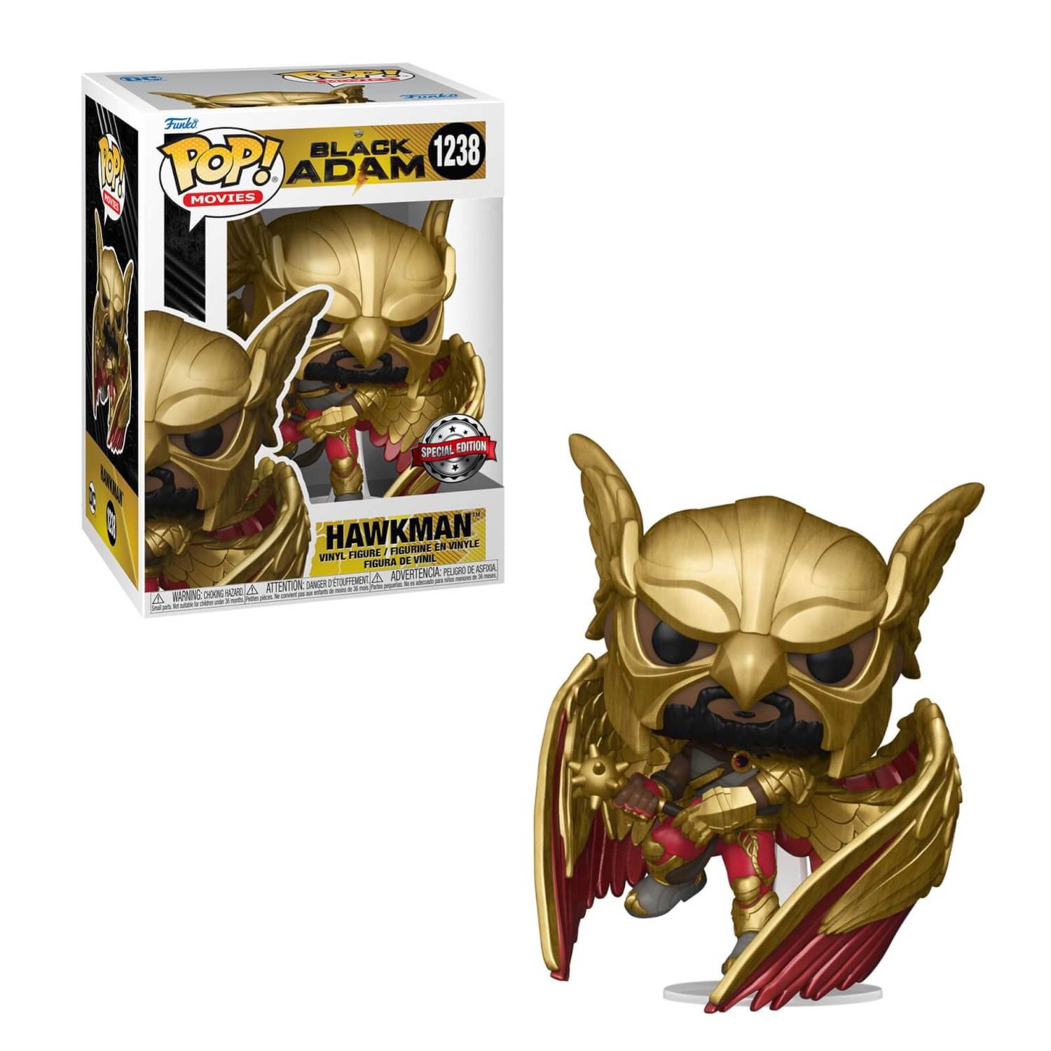 DC Black Adam Pop! Vinyl Figure Hawkman [1238] - Fugitive Toys