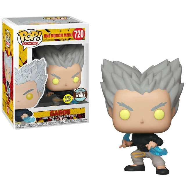 One Punch Man Pop! Vinyl Figure Garou Flowing Water (Specialty Glow) [720] - Fugitive Toys