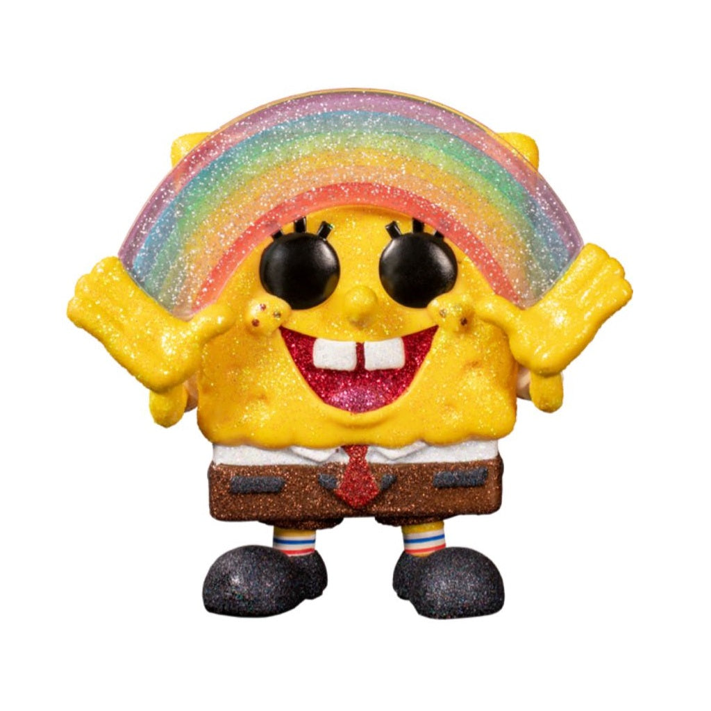 Spongebob Squarepants Pop! Vinyl Figure Spongebob w/Rainbow (Diamond Collection) [558] - Fugitive Toys