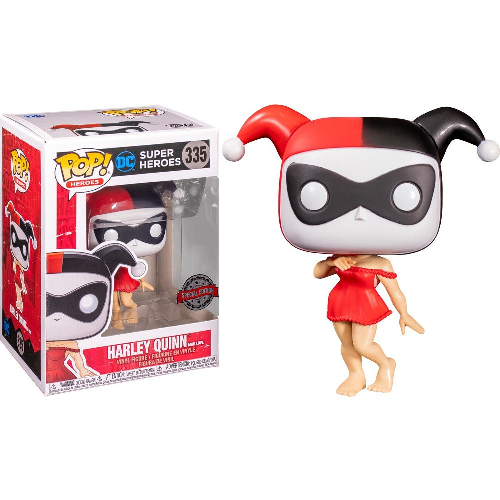 DC Super Heroes Pop! Vinyl Figure Harley Quinn Mad Love [335] - Fugitive Toys