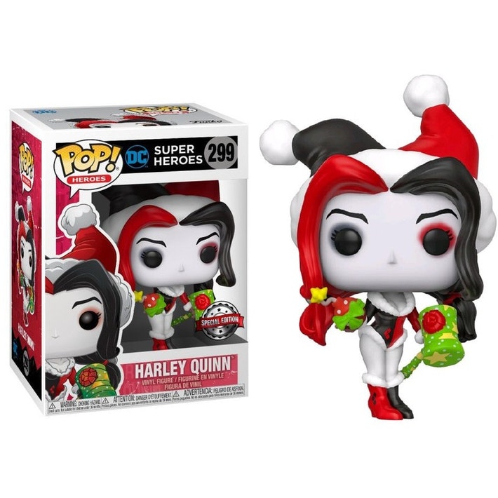 DC Super Heroes Pop! Vinyl Figure Holiday Harley Quinn w/Bomb [299] - Fugitive Toys