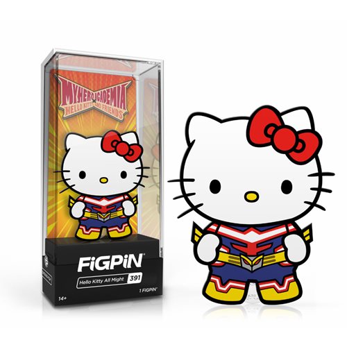 My Hero Academia x HK FiGPiN Enamel Pin: Hello Kitty All Might [391] - Fugitive Toys