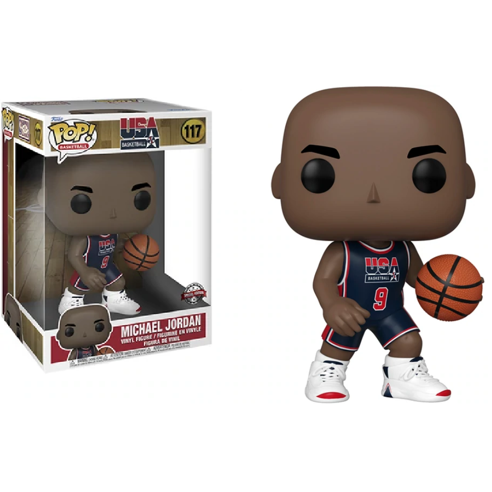 NBA Jumbo Pop! Vinyl Figure Michael Jordan Team USA [10 Inch] [117] - Fugitive Toys