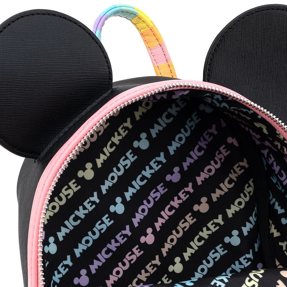 Loungefly x Disney Mickey Mouse Pastel Stripe Mini Backpack - Fugitive Toys