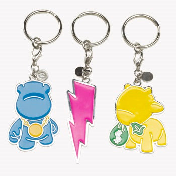 Kidrobot Munny World Enamel Keychains: (1 Blind Pack) - Fugitive Toys